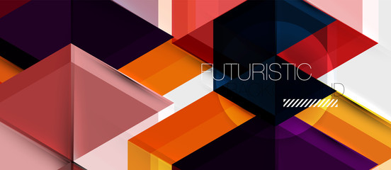 Fototapeta premium Hexagon abstract background, geometrical modern template