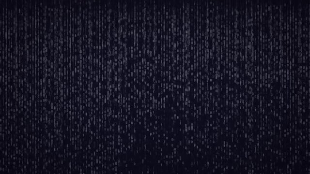 AI Artificial Intelligence computer code title logo animation with a blue and yellow color grade