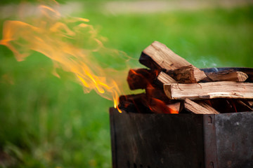 grill firewood fireplace burn-out background barbecue