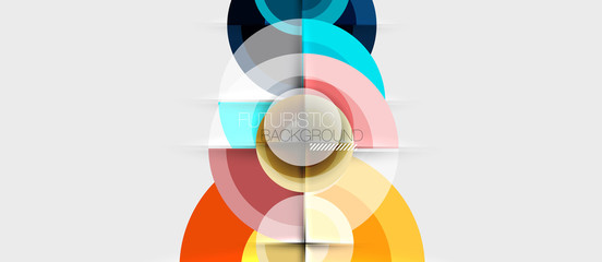 Obraz premium Geometric design abstract background - circles