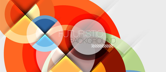 Obraz premium Geometric design abstract background - circles