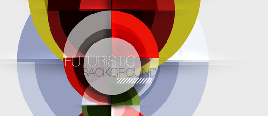 Obraz premium Geometric design abstract background - circles