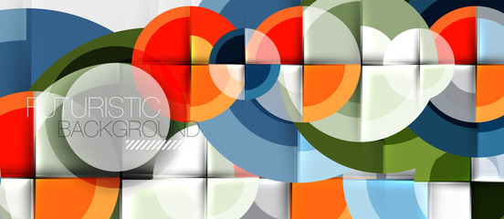 Fototapeta premium Circular geometrical design template