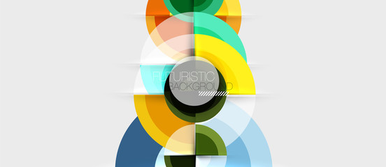 Obraz premium Geometric design abstract background - circles