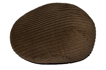 Corduroy cap on a white background