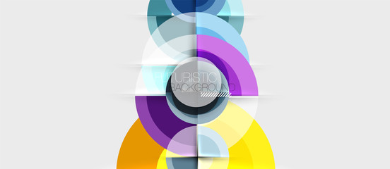 Obraz premium Circular geometrical design template