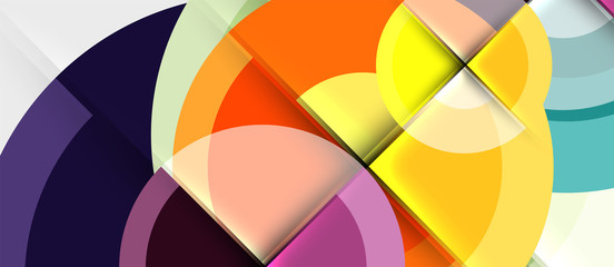 Geometric design abstract background - circles