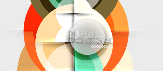 Obraz premium Geometric design abstract background - circles