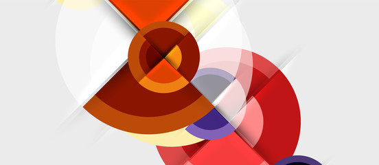 Obraz premium Geometric design abstract background - circles