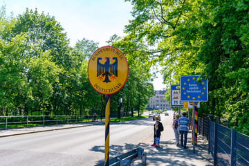 Grenzübergang zwischen Polen und Deutschland