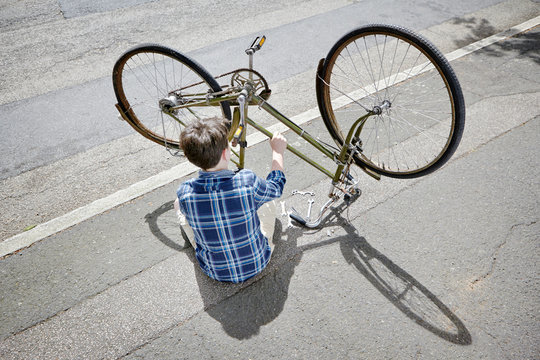 Fixing the bicycle