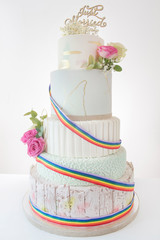 Wedding cake isolated lgbt