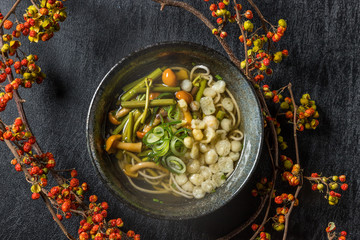  	日本そば　Buckwheat noodle(soba) japanese foods