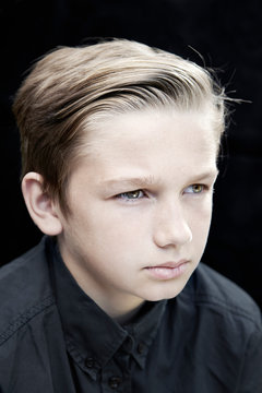 Portrait of a male teenager
