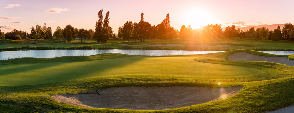 Sunset on Golf Course