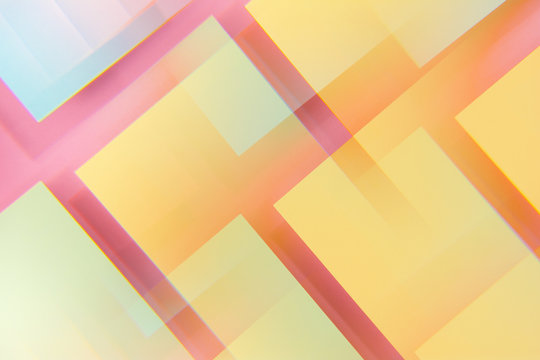 Colorful geometric shapes. Abstract photo.