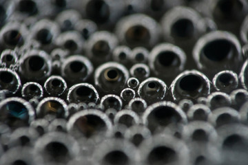 Bubbles on black background