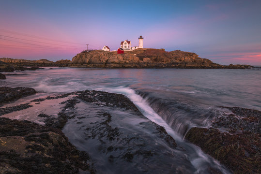 Magic Hour At The Nubble Lighthouse