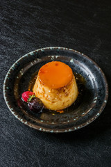 手作りプリン　Very delicious homemade custard pudding