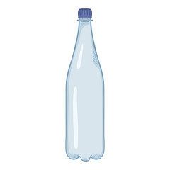 Vector Cartoon Illustration -Big Plastic Bottle