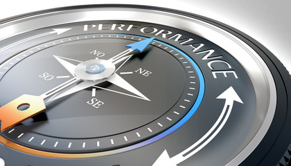 compass needle pointing performance word