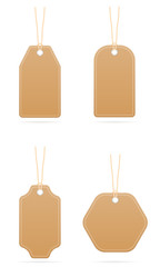 tags label price empty template for the sale of clothing and your design stock vector illustration