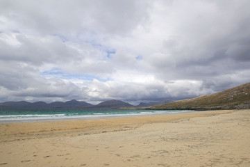 Luskentyre Beach auf der Isle of Lewis and Harris in Schottland