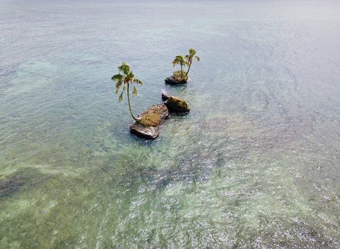 Caribbean tropical secluded islands in Panama