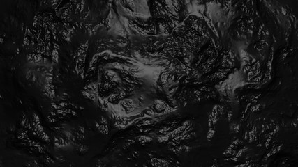 3D Illustration background of oil, petrol or  dark matter.