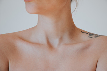 Clavicle of a woman