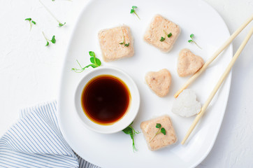 Salmon and Rice Sushi-Style Appetizer, Sushi for Kids