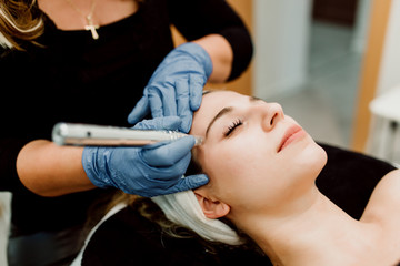 Skin treatment at center