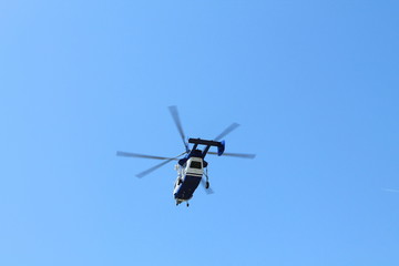 Fototapeta na wymiar helicopter in flight