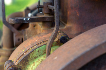 Rusted and out of use mechanical part
