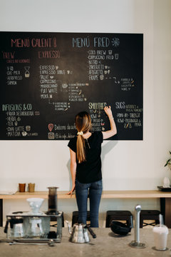Portraits of workers from coffee bar.