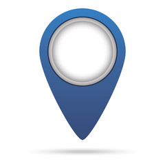 Map Pin Blue Colored Vector Illustration marker sign