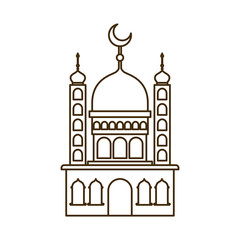 ramadan kareem mosque building icon