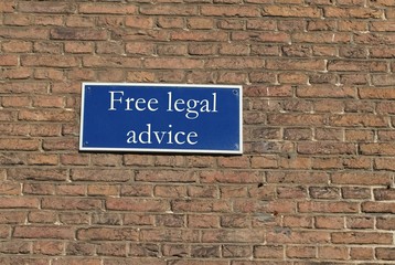 Fototapeta na wymiar Free legal advice