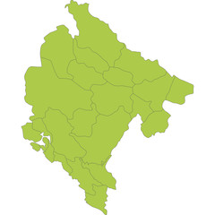 mappa montenegro