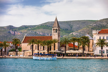 Old town of Trogir in Dalmatia, Croatia. Trogir old town. Near Split in Croatia. The picturesque and historical city of Trogir in Balkan, Dalmatia, Croatia.