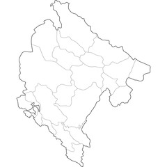 mappa montenegro