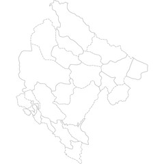 mappa montenegro