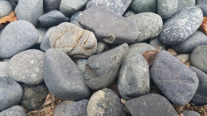 Rock Pebbles, small, rounded, smooth rocks. Texture background for text