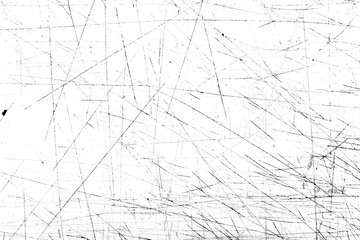 Scratches and dirt texture on white background