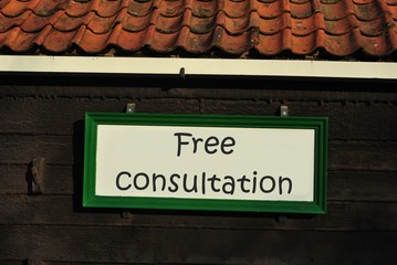 Free consultation - obrazy, fototapety, plakaty