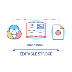 Brand book concept icon