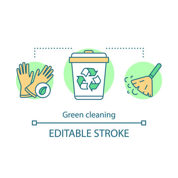 Green Cleaning Concept Icon