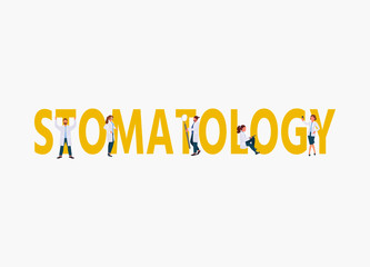 Dental clinic concept design for web banners, infographics, poster, web page concept. Dental Clinic Background. Vector illustration