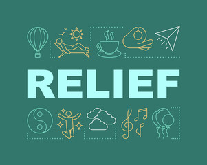 Relief word concepts banner