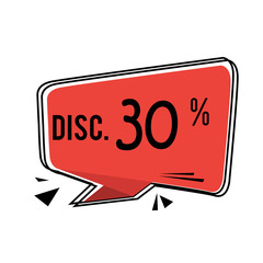 Special Discount 30% design label illustration vector